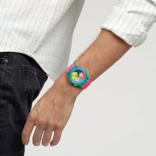 Swatch New Chrono Plastic SUSG408 Neon Flash Arrow Horloge