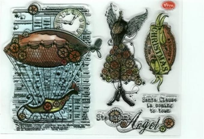 Viva decor silicone stempel Steampunk Angel
