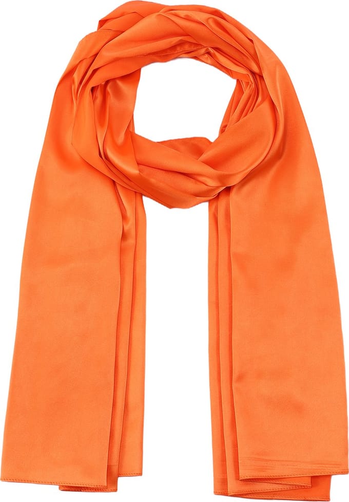 Emilie Scarves - sjaal - satijn - oranje - 200*70CM