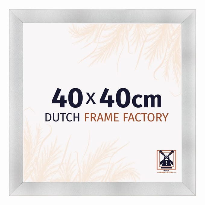 Fotolijst 40x40 cm - MDF - Aluminium Geborsteld - Praag