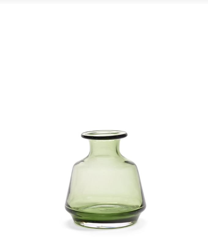 Serax Vaas-Vaas voor Bloemen Glas Groen D 15 cm H 16 cm