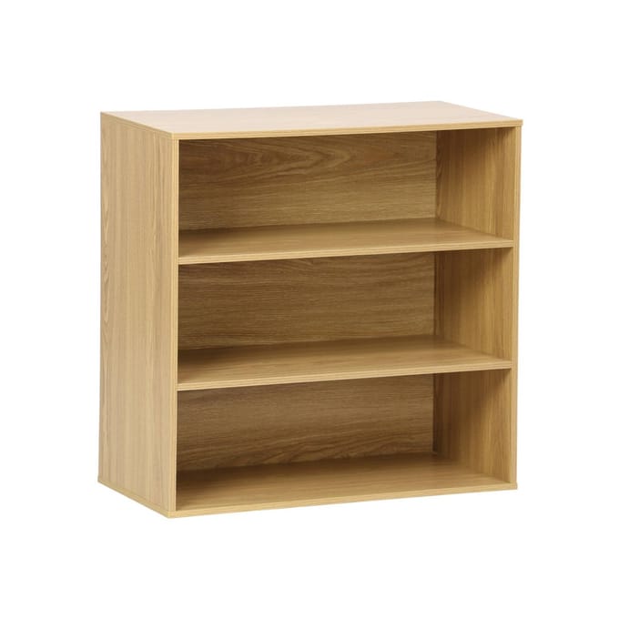 sweeek - Decoratieve opbergmodule houtdecor 2 planken 70cm - kompo