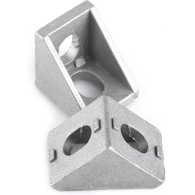 10 stuks Aluminiumlegering L-vorm Hoekbeugel Rechte Hoek Versteviging Bevestigingsmiddel 20x20mm