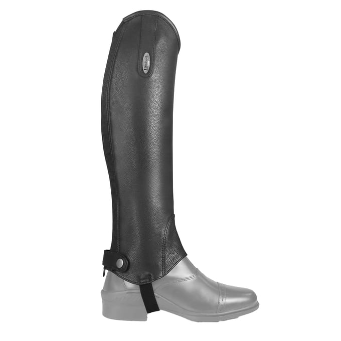 Brogini Volwassen uniseks Vicenza Grain Leather Gaiters (Zwart)