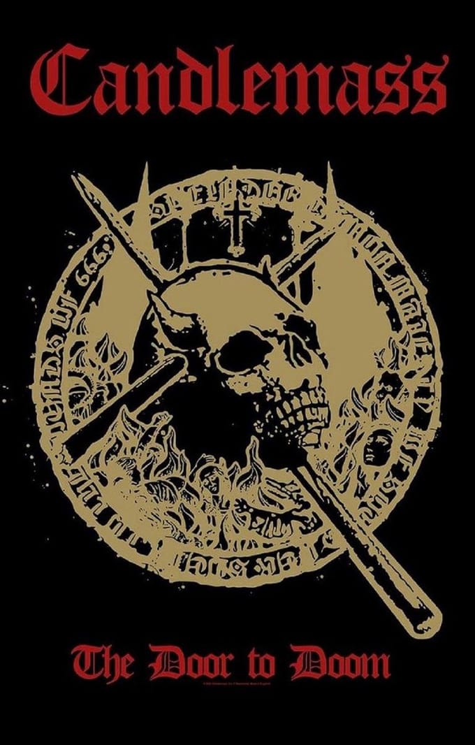 Candlemass Textiel Poster Flag The Door To Doom Multicolours