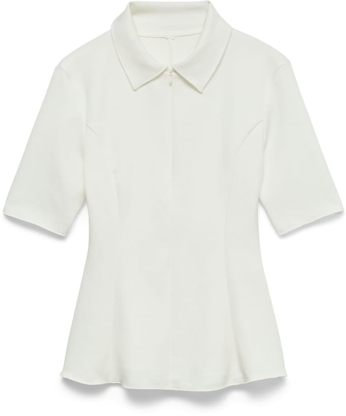 VERO MODA - VMLULU SS ZIP TOP JRS EXP SB3 - Dames - Blouses