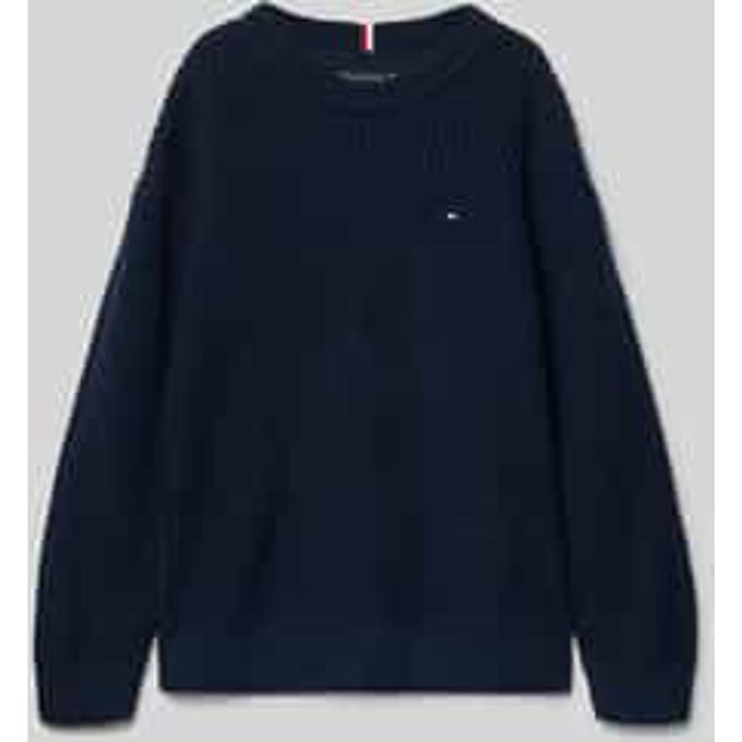 Regular fit gebreide pullover van katoenmix