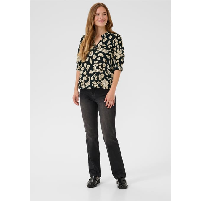 Blouse met korte mouwen KAelly Regular fit leopard