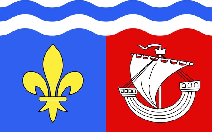 Vlag Hauts-de-Seine 120x180cm
