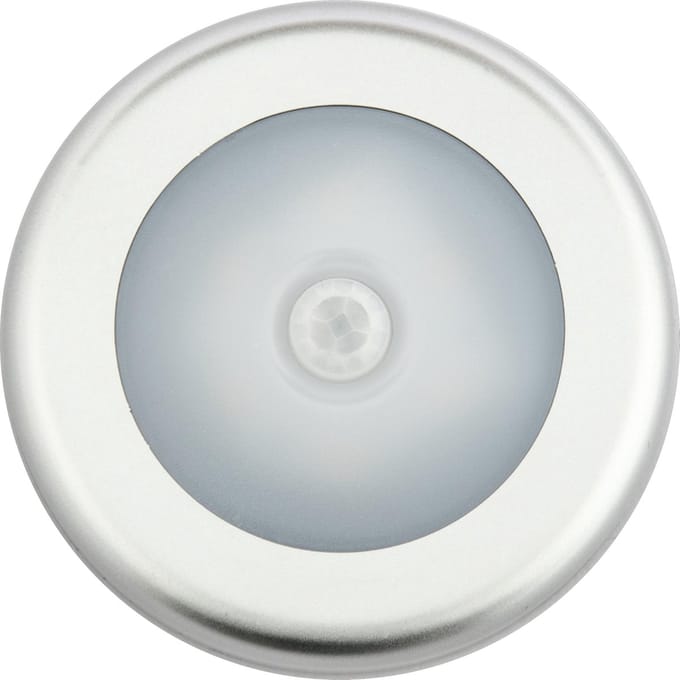 Groenovatie LED Kastverlichting - 1W - Rond - 4xAAA Batterijen - Sensor - Warm Wit - Aluminium