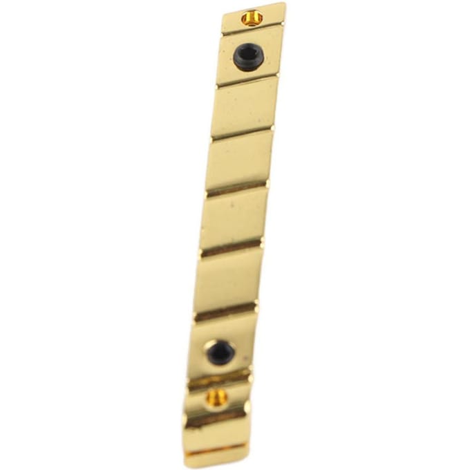 7-Snarige Multiscale Gitaarbrug Zadel Elektrische Gitaren Vervangingsaccessoire Messing Gouden beige