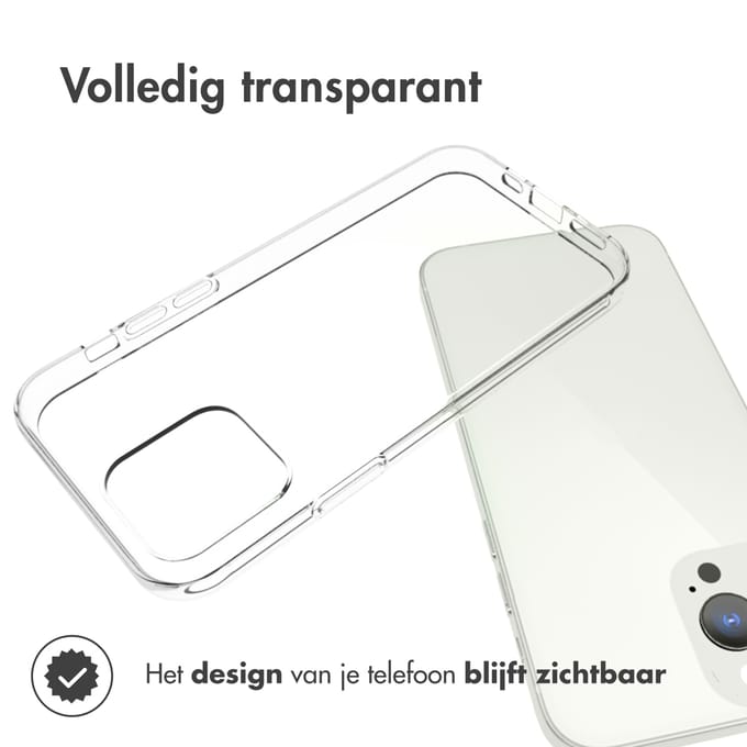 Accezz Hoesje - Geschikt voor Apple iPhone 13 Pro - Clear Backcover - Transparant