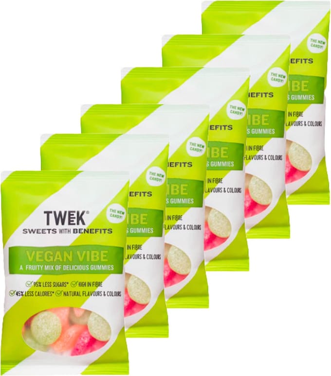 TWEEK | Sweets | Vegan Vibe | 6 Stuks | 6 x 80 gram