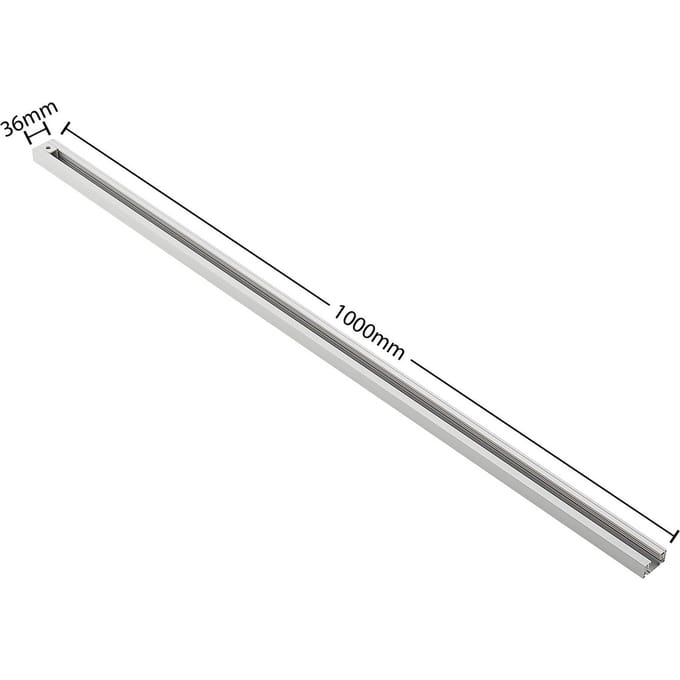 Lindby - 1-fase railverlichting - Aluminium - H: 1.8 cm - wit