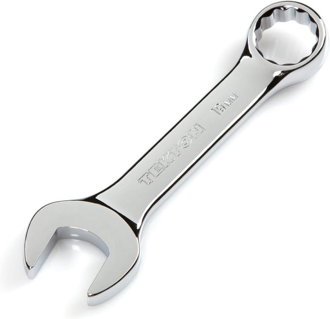 Stubby Combinatiesleutel 19 mm Chrome Vanadium Staal