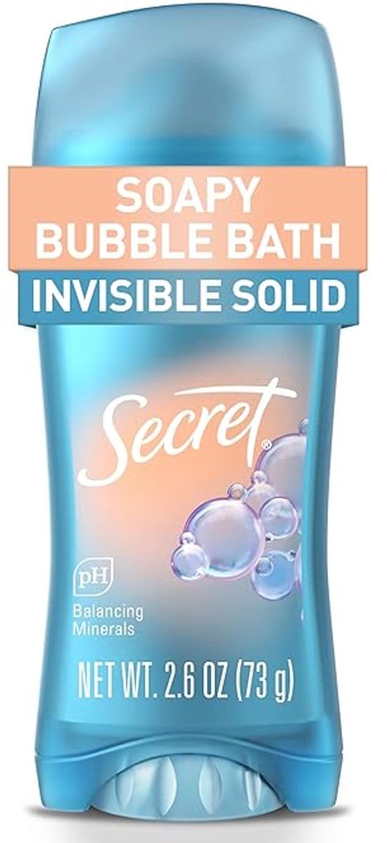 Secret - Fresh Antiperspirant – 72u Bescherming – Soapy Bubble Bath – Onzichtbare Stick – 73g