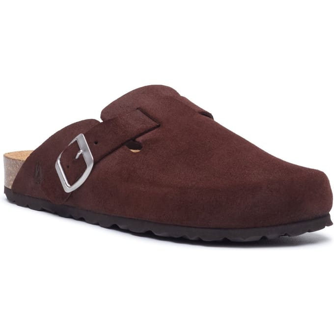 Hush Puppies Bailey Suède Dames Chocolade Muilen