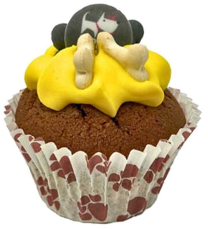 The Barking Bakery Carob Woofin Met Geel Glazuur