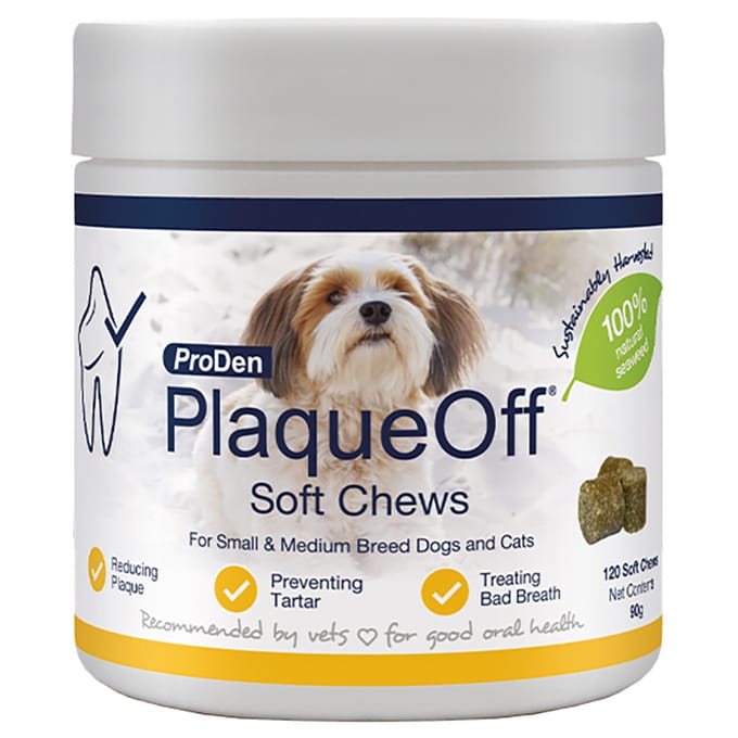 120 stuks ProDen PlaqueOff Soft Chews Small & Medium aanvullende voeding voor honden