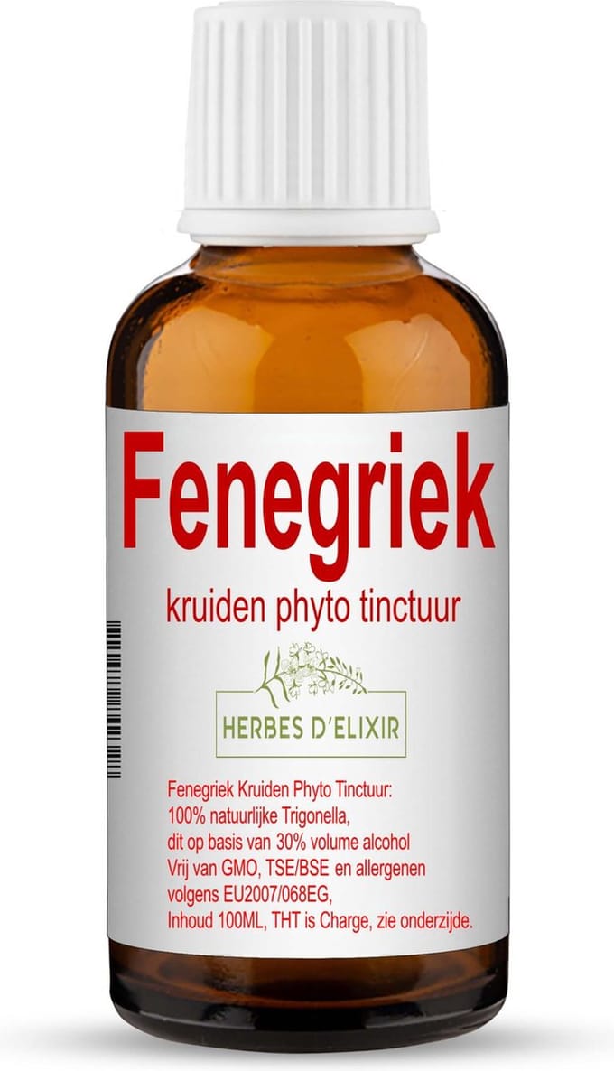 Herbes D'elixir Fenegriek Tinctuur – 100 ml – 1 Fles – Natuurlijke ingrediënten