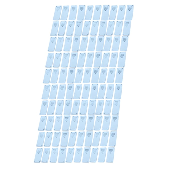 100 Étiquettes Fait Main Microfibre Durable Impression Claire Lisse Pratique Étiquettes à Coudre 02
