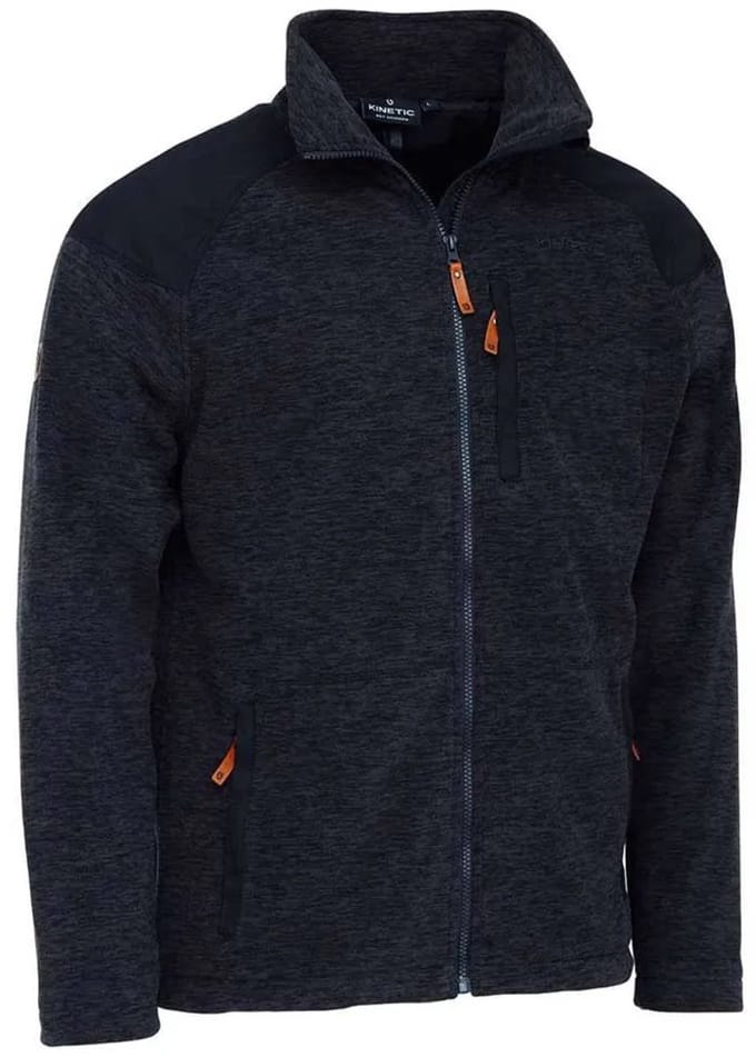 Kinetic Quest Wind Stop Fleece Met Volledige Rits Blauw M Man