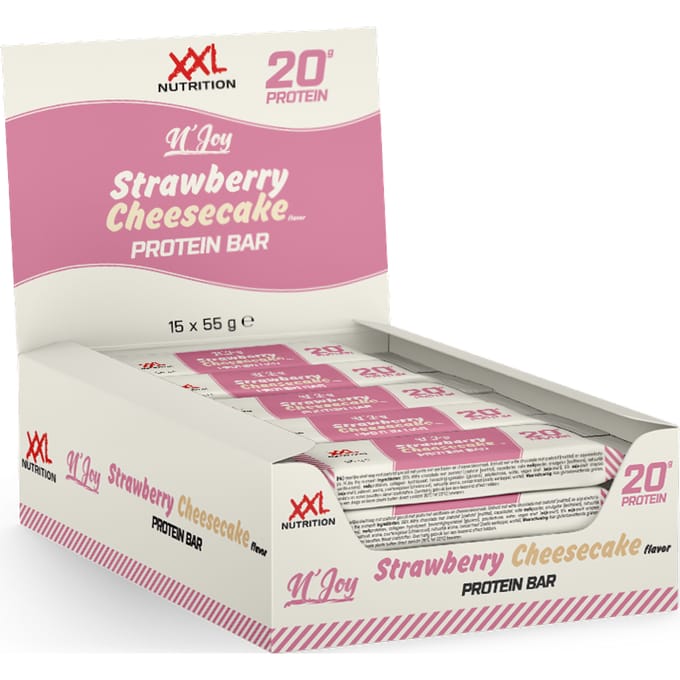 XXL Nutrition N'Joy Protein Bar Aardbei 15 Pack