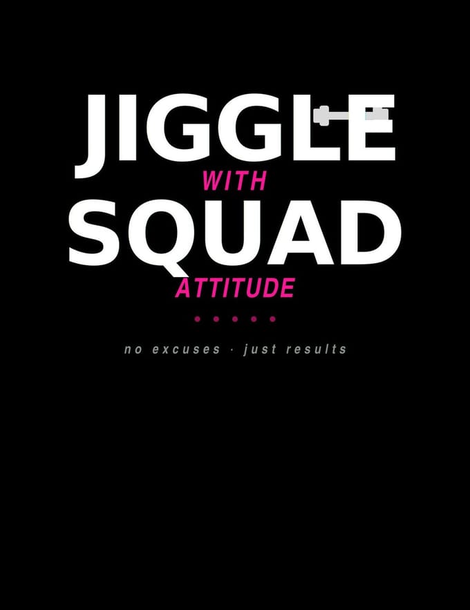 BoldCurves 'Jiggle Squad Attitude' Vest met Rits - Maat S