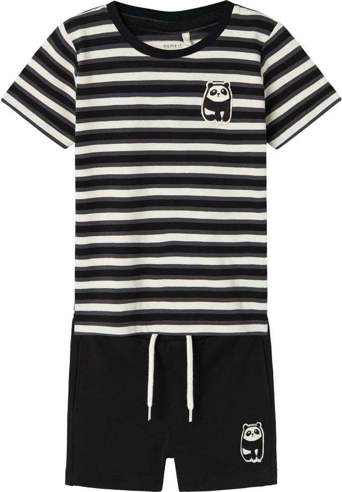 NAME IT NMMDIKE SS TOP/SWE SHORTS SET PB Jongens Kledingset - Maat 122