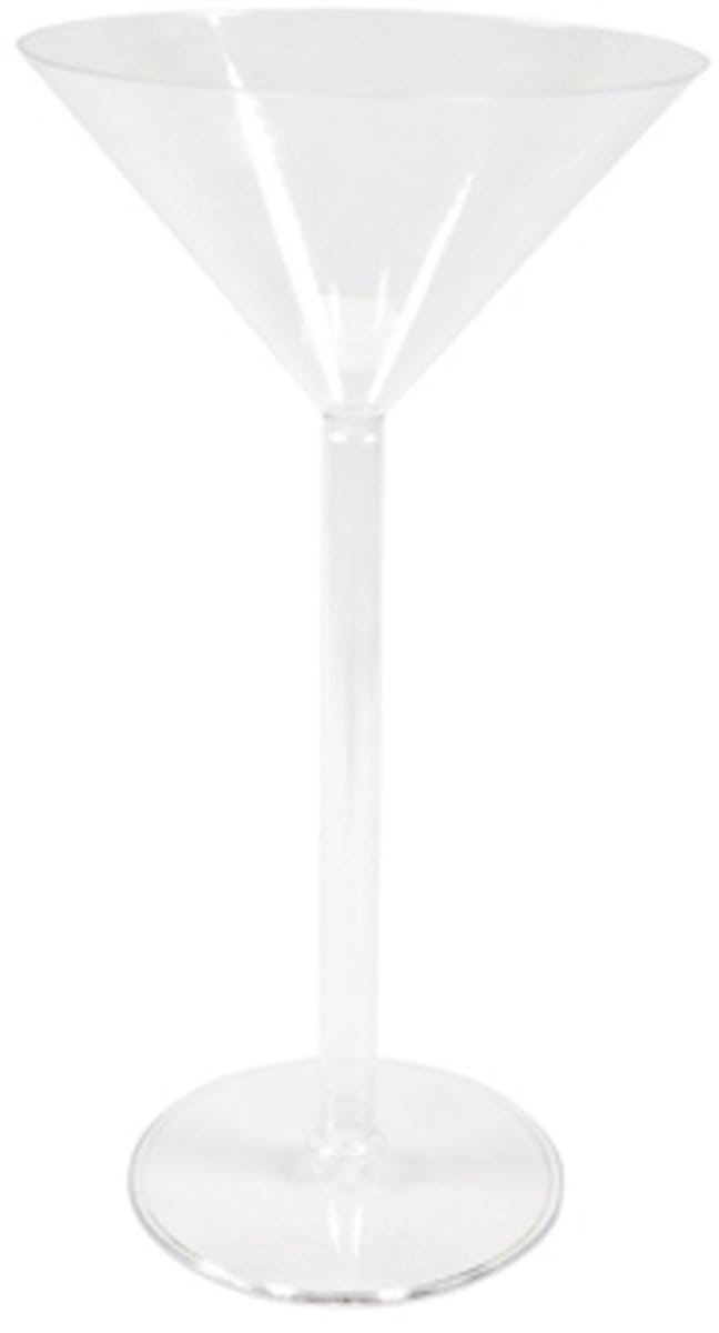 HOBI - Maxi Martini Glas Vaas op Voet van Plastic 46 cm Herbruikbaar