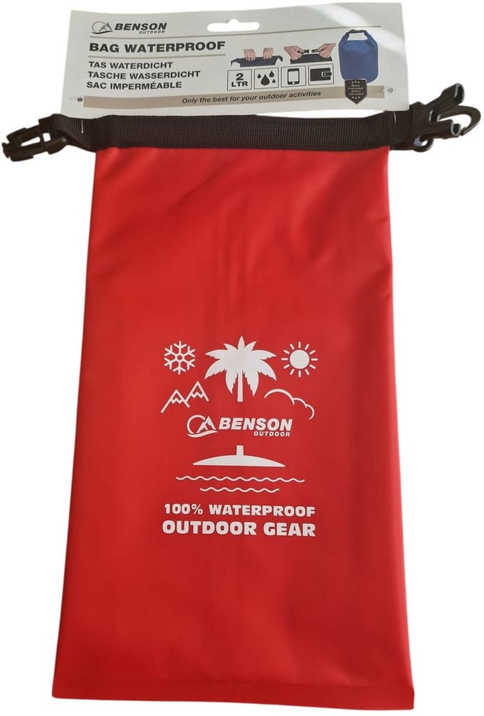 BENSON TAS ROOD 2 LITER WATERDICHT