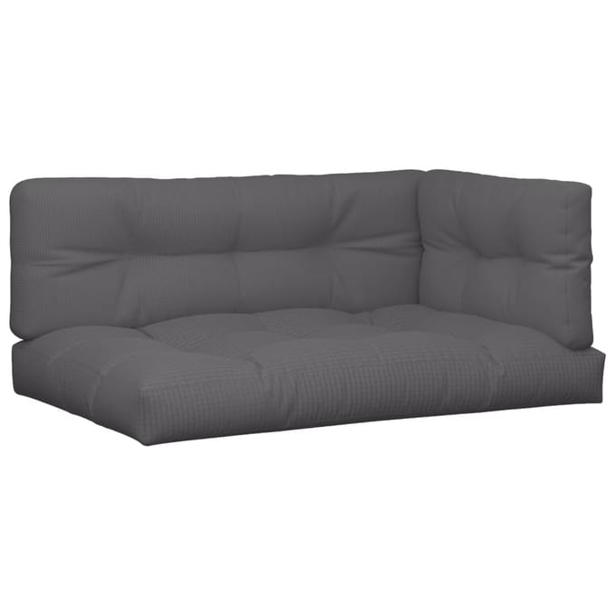 vidaXL Palletkussens 7 st stof antracietkleurig