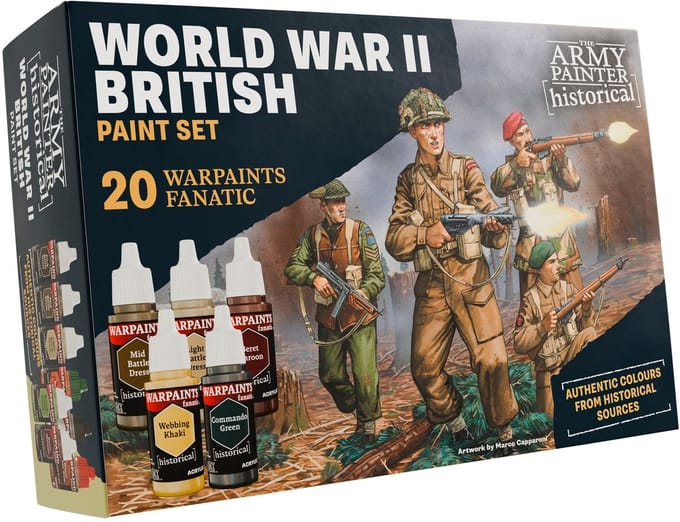 The Army Painter - Historical: WWII British - 20×18mL Acryl Kleuren, Washes en Metallics - WP8084P