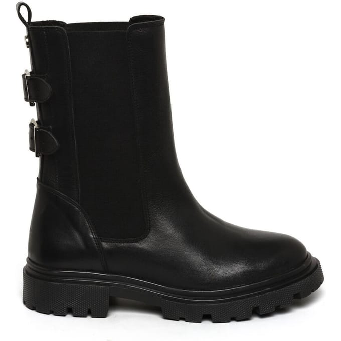 Steve Madden Ramy Booties Black Leather Taglia: 36 | Stivali Outlet | Donna | Nero