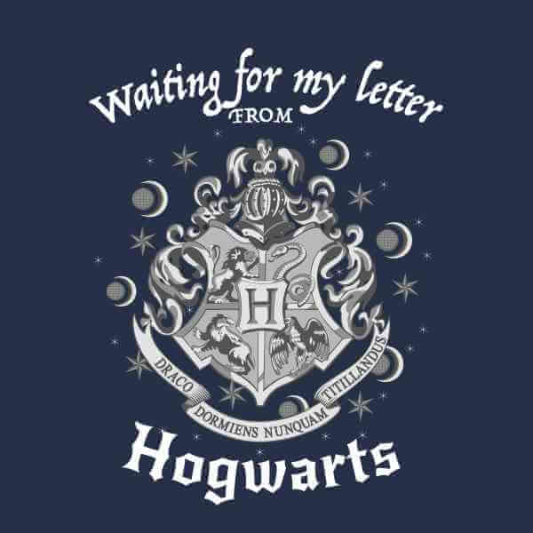 Harry Potter Waiting For My Letter T-shirt - Navy - XXL