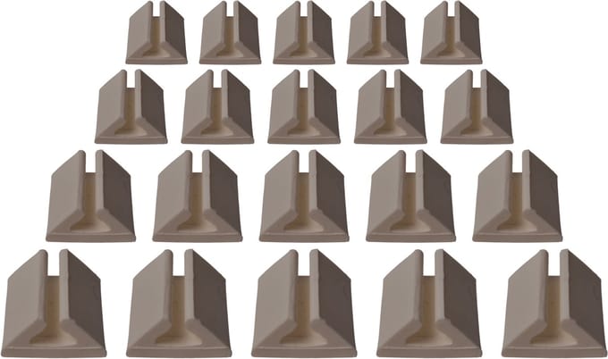 Kabelclip zelfklevend voor 2-aderig kabel - 20 stuks