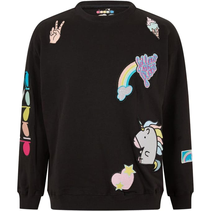 Diadora Unicorn Sweatshirt voor kinderen/Kinderen (Zwart)
