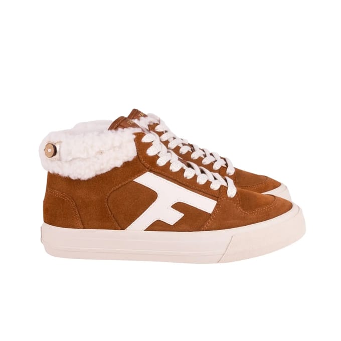 Suède damesschoenen Faguo Walnut Mid
