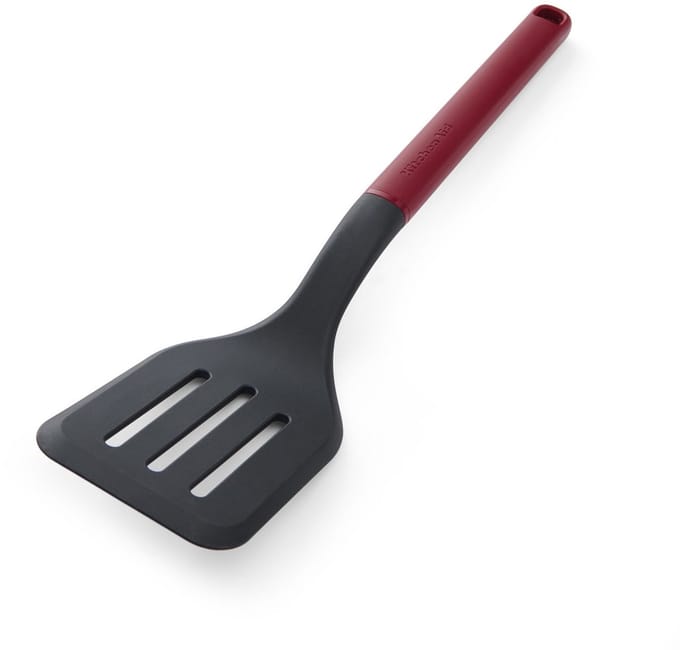 Bakspatel met Sleuven, 34 cm, Kunststof/Nylon, Rood - KitchenAid