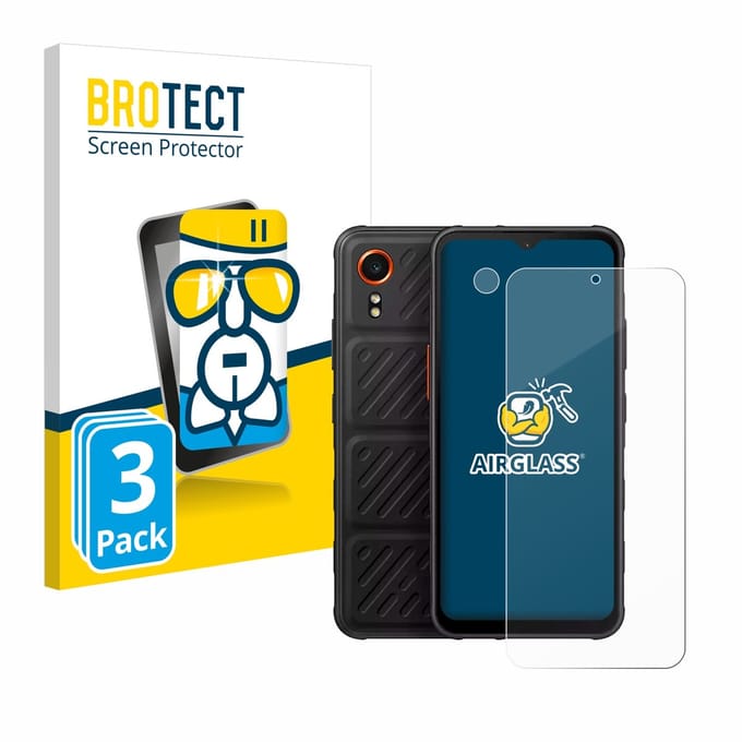 Screenprotector 3 Stuks voor Samsung Galaxy XCover 7 (Voor+Camera) Beschermglas transparant