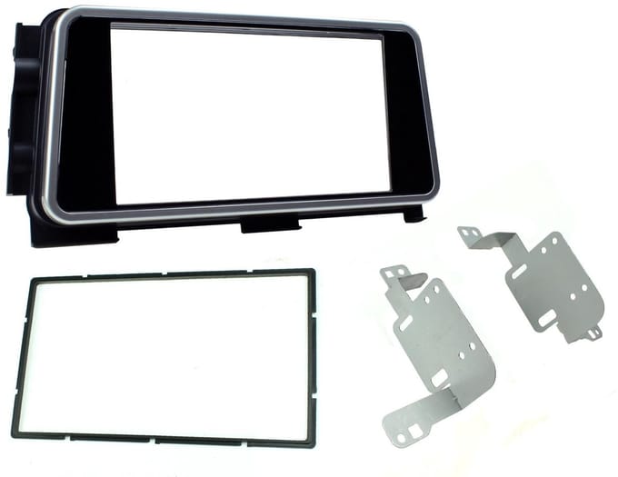 2-DIN frame ECO Nissan Micra 2020 - Piano Zwart
