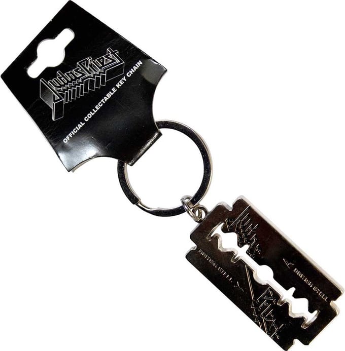 Judas Priest - British Steel Razor Blade Sleutelhanger - Zilverkleurig
