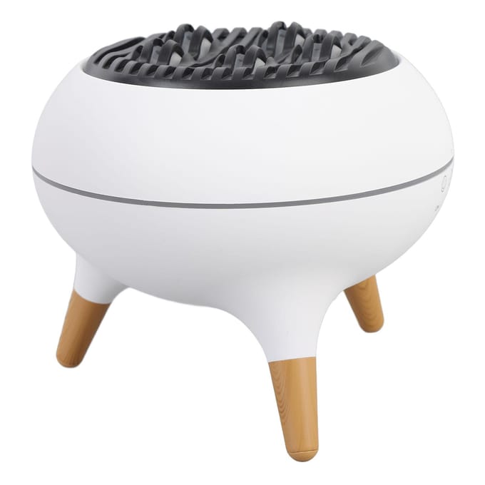 Vlam Aromatherapie Diffuser Luchtbevochtiger 7 Kleuren Licht Essentiële Olie Diffuser met Timer en Afstandsbediening white