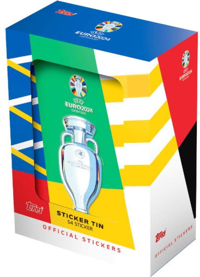 Topps - UEFA Euro 2024 - Mini Tin Stickers