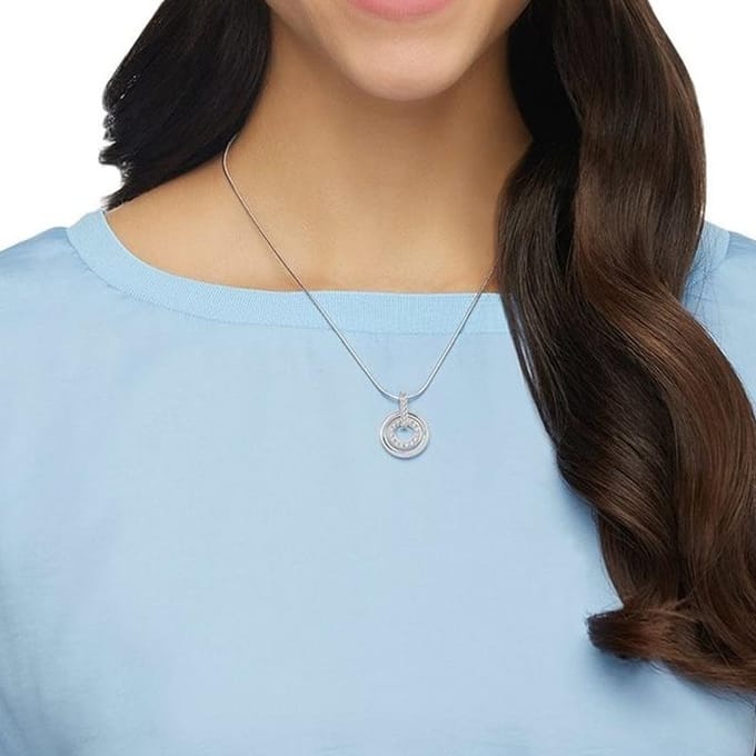 Collier entrelacé Cercle Swarovski Femme collier 681251 Box (Random Color) white