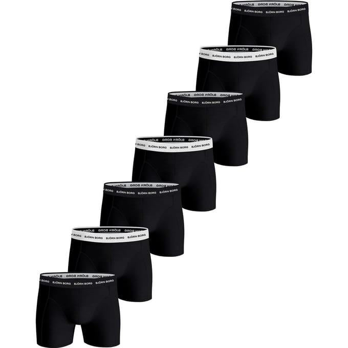 Björn Borg - Heren Onderbroeken 7-Pack Boxers - Zwart - Maat XL
