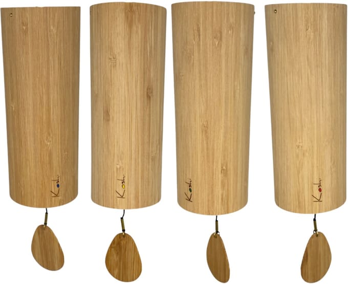 Koshi Chime, set van 4 windgongs, de enige echte!