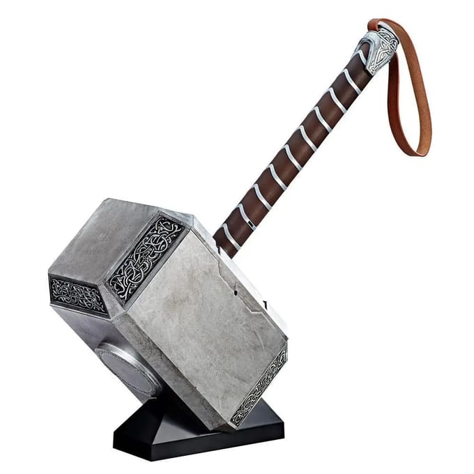 Hasbro Marvel Legends Series Mjolnir Premium Electronic Roleplay Hammer