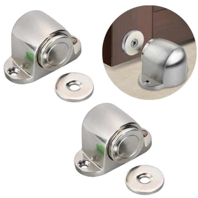 Moderne Magnetische Deurstoppers - Vloermontage - 2 Stuks