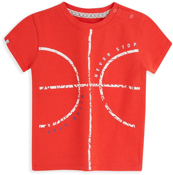 4PRESIDENT T-shirt jongens - Fiery Red - Maat 86